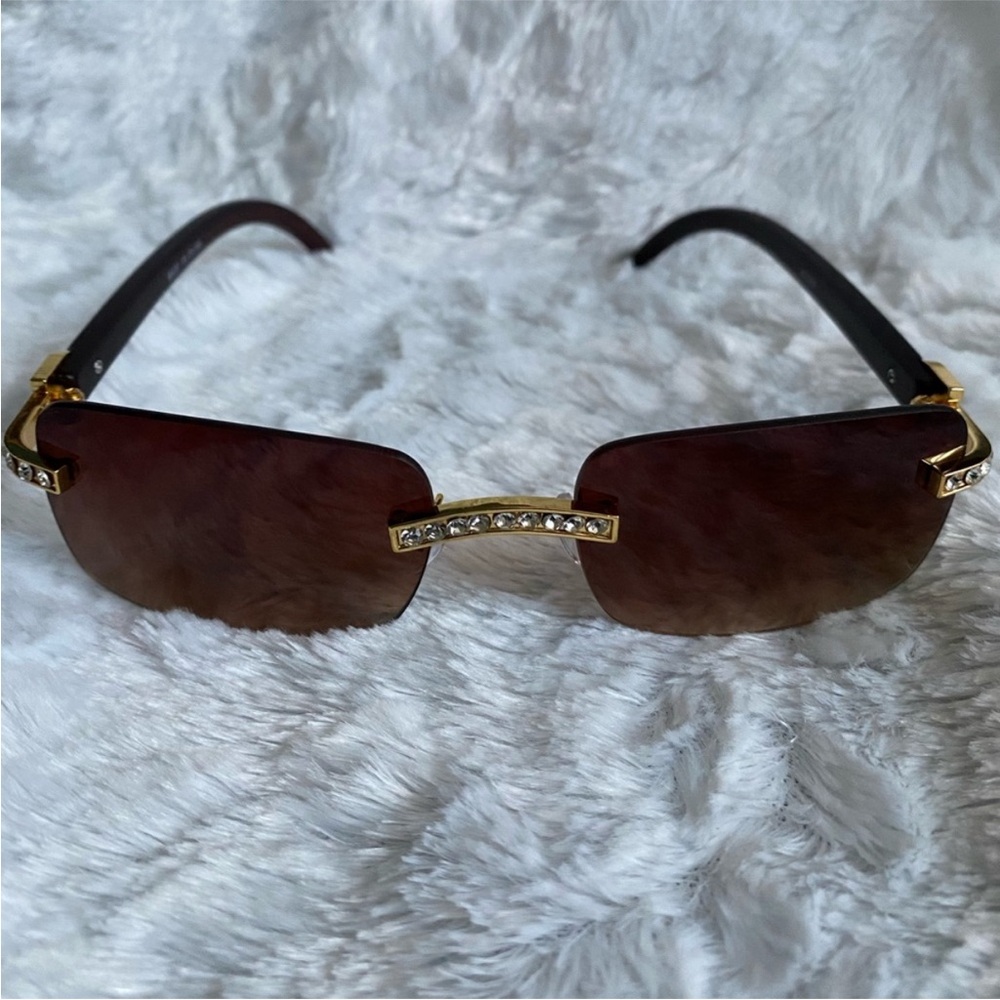 Rimless square lens